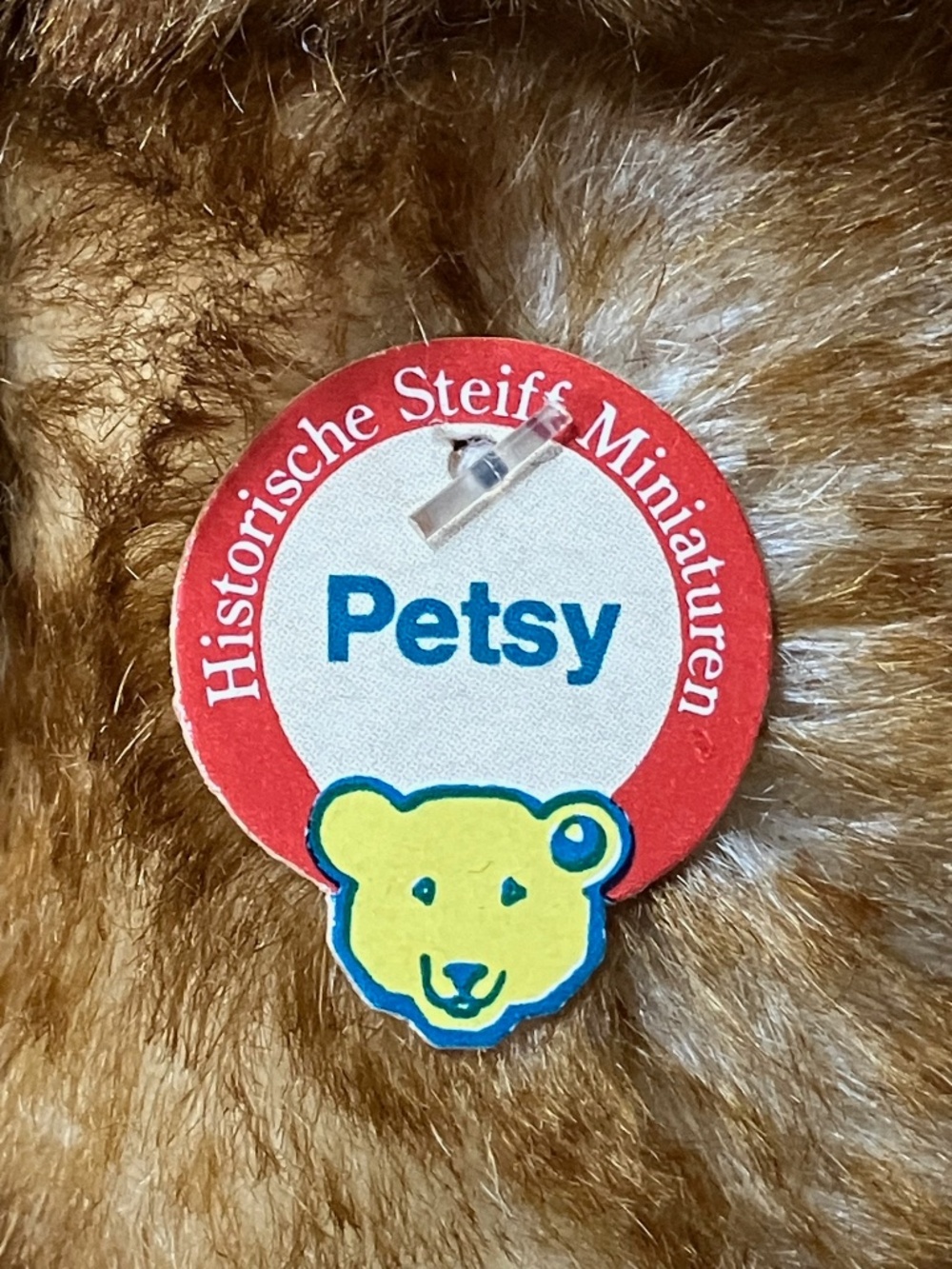 NEW w/tags  Historic Mini Teddy Bear Mohair Button & Paper Tag (Baby, Toddler) - Picture 5 of 8